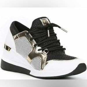 NWT MICHAEL MICHAEL KORS LIV TRAINER WEDGE SNEAKER size 10